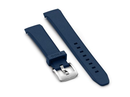 Rubber strap with buckle, Navy blue For Cheap