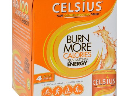 Celsius Sparkling Orange - 12 Fl Oz Each - Pack Of 4 Online