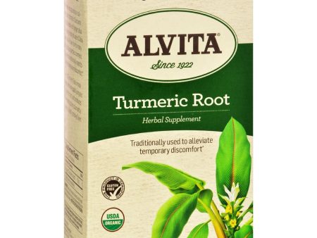 Alvita Teas Organic Herbal Tumeric Tea - 24 Bags For Cheap