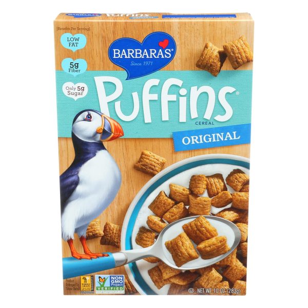 Barbara s Bakery Puffins Cereal - Original - Case Of 12 - 10 Oz. Online now