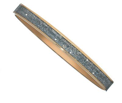 Goldtone and Silver Stardust Thin Bangle Supply