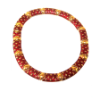 18  22k Gold Plate & Red Enamel Necklace Supply