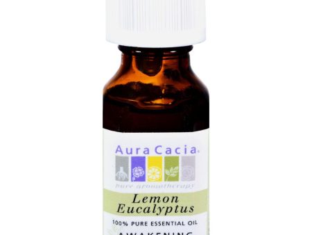 Aura Cacia 100% Pure Essential Oil Lemon Eucalyptus - 0.5 Fl Oz Fashion