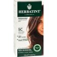 Herbatint Permanent Herbal Haircolour Gel 5c Light Ash Chestnut - 135 Ml Fashion