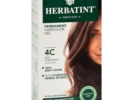 Herbatint Haircolor Kit Ash Chestnut 4c - 4 Fl Oz Supply