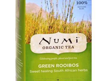 Numi Green Rooibos Sweet Healing South African Herbs - 18 Tea Bags - Case Of 6 For Sale