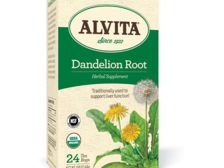 Alvita Teas Organic Herbal Dandelion Tea - 24 Tea Bags Cheap