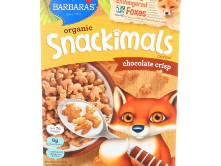 Barbara s Bakery Organic Snackimals Cereal - Chocolate Crisp - Case Of 12 - 9 Oz. Cheap