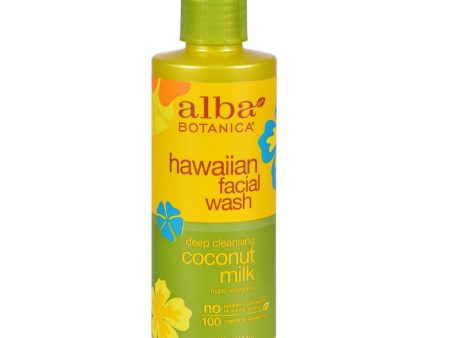 Alba Botanica Hawaiian Facial Wash Coconut Milk - 8 Fl Oz Sale