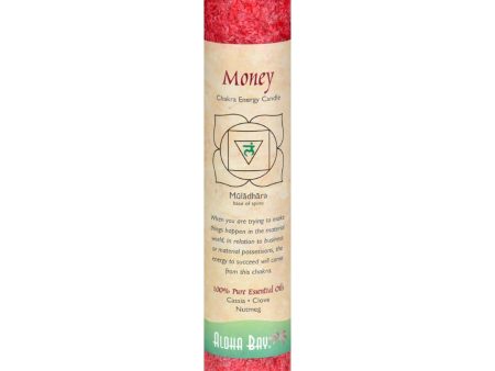 Aloha Bay Chakra Pillar Candle - Red - 8  Sale