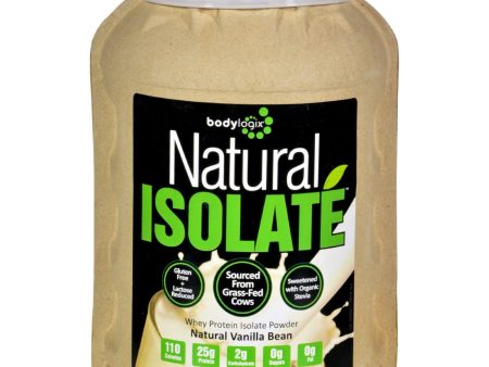 Bodylogix Isolate Powder - Natural Whey - Vanilla Bean - 1.85 Lb on Sale