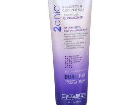 Giovanni Hair Care Products Conditioner - 2chic - Ultra Repair - Blackberry And Coconut Milk - 8.5 Oz Cheap