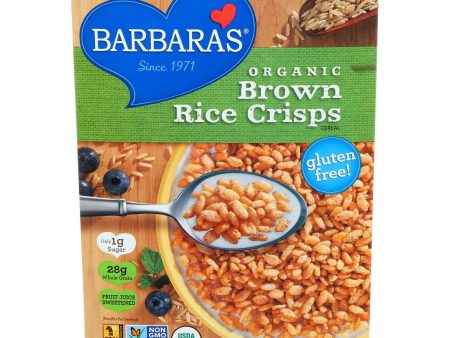 Barbara s Bakery Brown Rice Crisps - Fruit Juice Sweetened Cereal - Case Of 6 - 10 Oz. Online Hot Sale