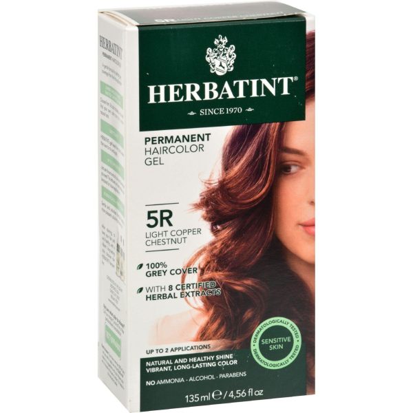 Herbatint Permanent Herbal Haircolour Gel 5r Light Copper Chestnut - 135 Ml Online now