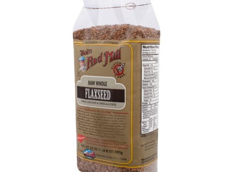 Bob s Red Mill Raw Whole Brown Flaxseed - 24 Oz - Case Of 4 Discount