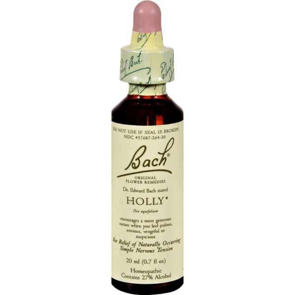 Bach Flower Remedies Essence Holly - 0.7 Fl Oz Online now