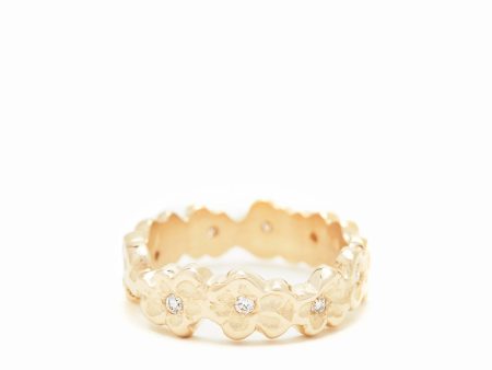 Eternity Forget Me Not Ring 14K Yellow Gold Online Hot Sale