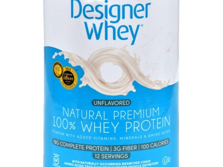 Designer Whey Natural Whey Protein - 12 Oz Supply