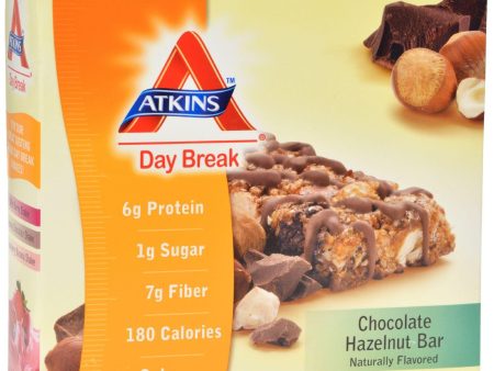 Atkins Day Break Bar Chocolate Hazelnut - 5 Bars For Sale