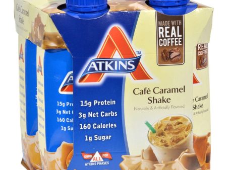 Atkins Advantage Rtd Shake Cafe Caramel - 11 Fl Oz Each - Pack Of 4 Online Sale