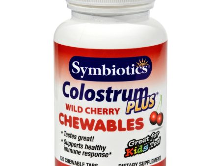 Symbiotics Colostrum Plus Wild Cherry - 1 G - 120 Chewables For Sale