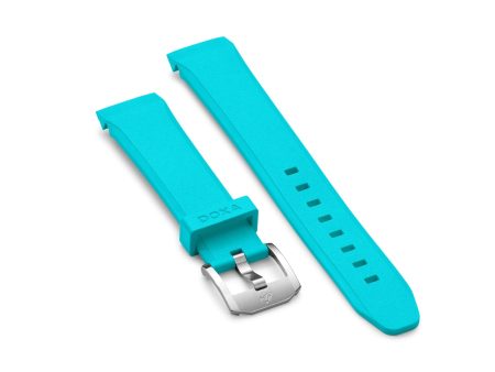 Rubber strap with buckle, Turquoise Sale