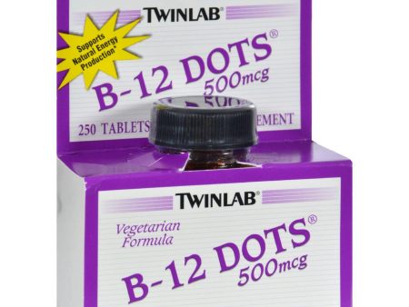 Twinlab B-12 Sublingual Dots - 500 Mcg - 250 Tablets Hot on Sale