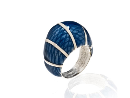 Snakeskin Light Blue Ring on Sale