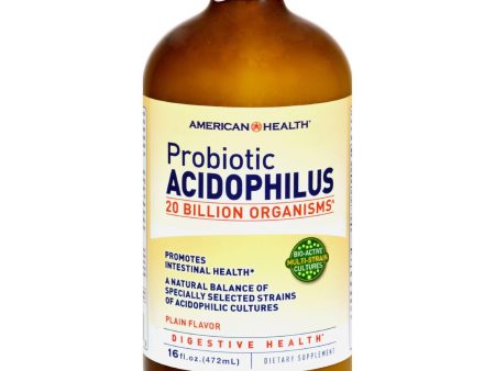 American Health Probiotic Acidophilus Plain - 16 Fl Oz Fashion