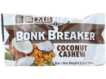 Bonk Breaker Energy Bar - Coconut Cashew - 2.2 Oz - Case Of 12 Hot on Sale