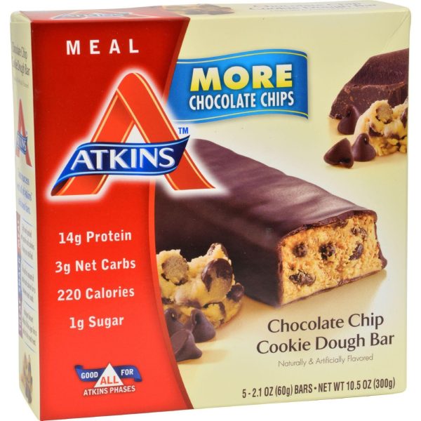 Atkins Advantage Bar Chocolate Chip Cookie Dough - 5 Bars Discount