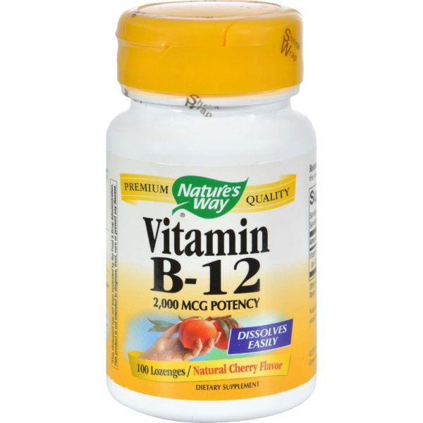 Nature s Way Vitamin B-12 - 2000 Mcg - 100 Lozenges For Discount