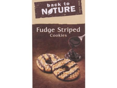 Back To Nature Cookies - Fudge Striped Shortbread - 8.5 Oz - Case Of 6 For Cheap