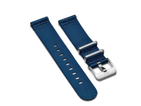 NATO strap with pin buckle, Navy blue For Discount