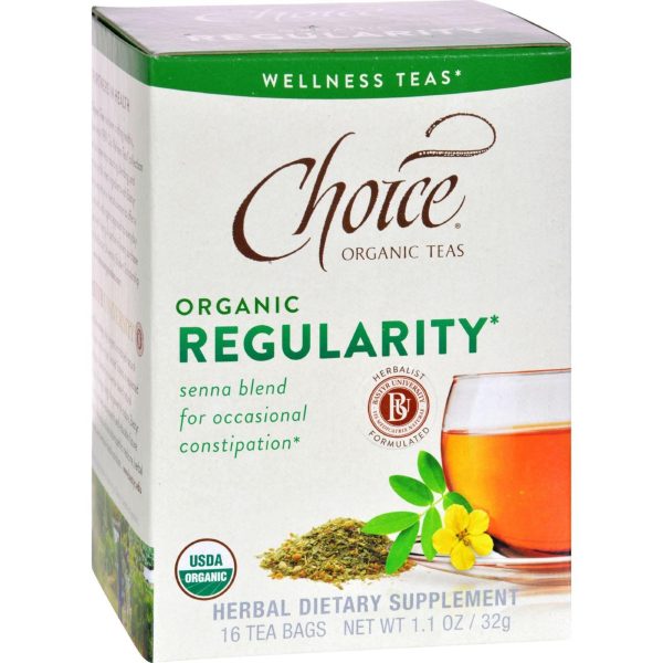 Choice Organic Teas - Organic Regularity Tea - 16 Bags - Case Of 6 Online Sale