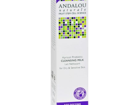 Andalou Naturals Cleansing Milk For Dry Sensitive Skin Apricot Probiotic - 6 Fl Oz Sale