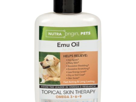 Nutra Origin Liquid Emu Oil For Pets - 4 Fl Oz Online Sale