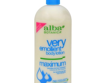 Alba Botanica Very Emollient Body Lotion Maximum - 32 Oz on Sale