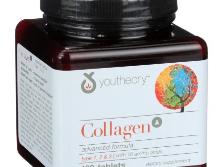 Youtheory Collagen - Type 1 And 2 And 3 - Advanced Formula - 160 Tablets Sale