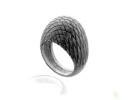 Snakeskin Hematite Ring Cheap