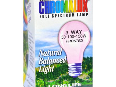 Chromalux Lumiram Full Spectrum 3 Way 50-100-150 Watts - Frosted - 1 Light Bulb Fashion