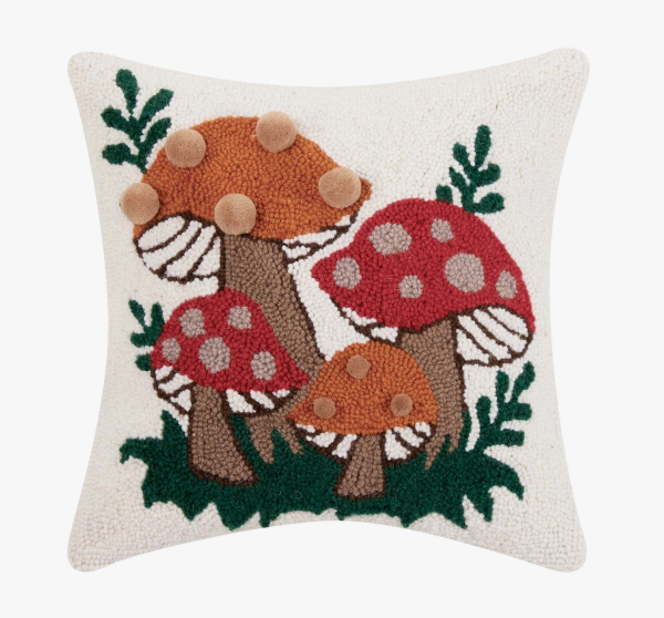 Shroomy Pom Pom Hook Pillow by Justina Blakeney Sale