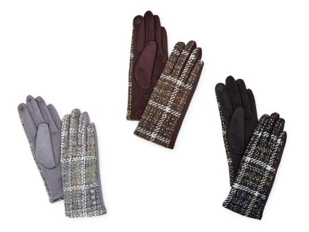 Tweed Gloves Fashion