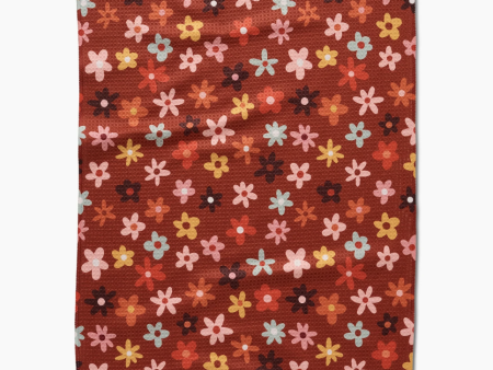 Field of Fall Daisies Tea Towel Online Sale