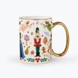 Nutcracker Porcelain Mug With Gold Handle Discount