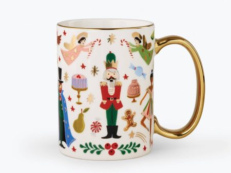 Nutcracker Porcelain Mug With Gold Handle Discount