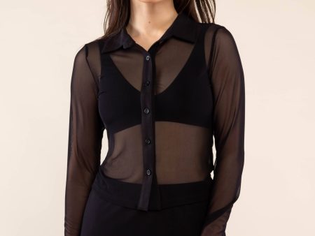 Bess Mesh Top Cheap