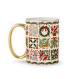 Christmastide Porcelain Mug With Gold Handle Online Sale