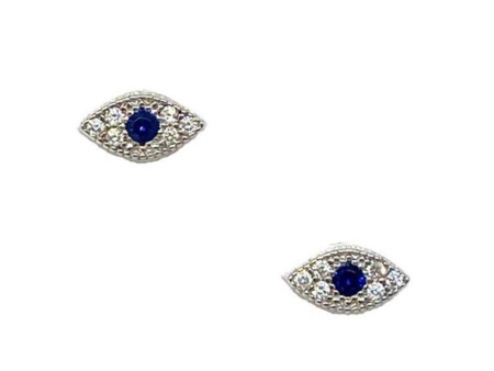 Small Evil Eye Stud Earrings For Discount