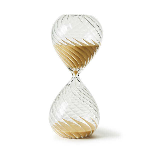 Handblown Swirled Hourglass on Sale